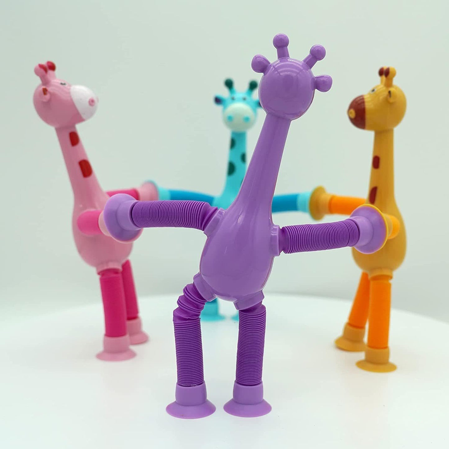Set 4 Piezas Sensorial pop tube jirafa