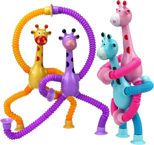 Set 4 Piezas Sensorial pop tube jirafa