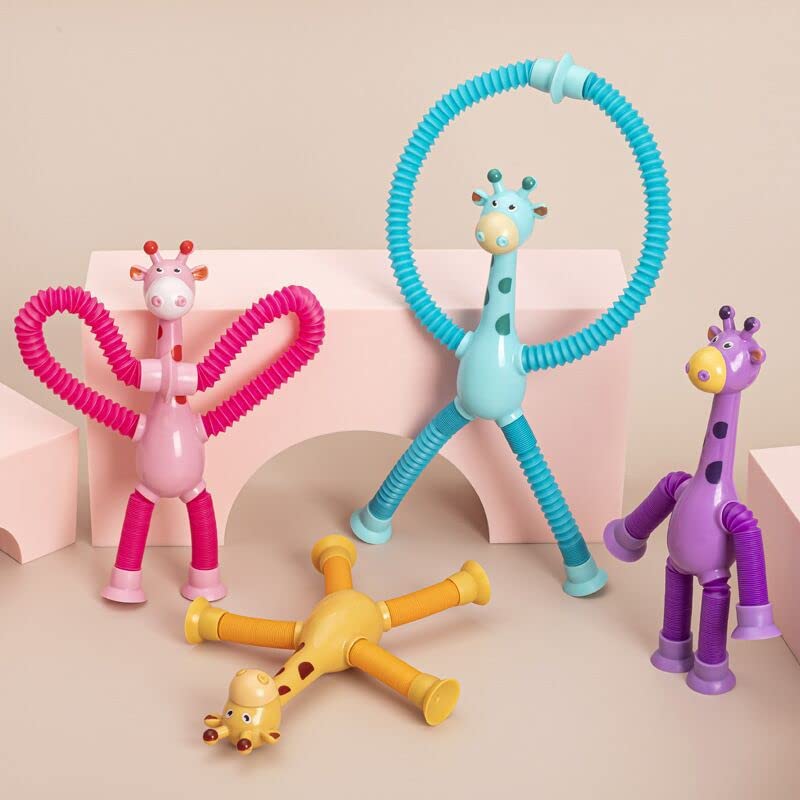 Set 4 Piezas Sensorial pop tube jirafa
