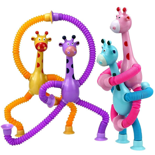 Set 4 Piezas Sensorial pop tube jirafa