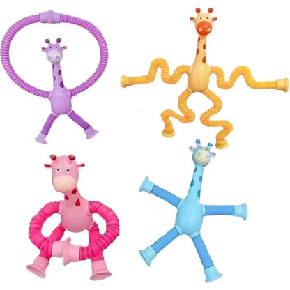 Set 4 Piezas Sensorial pop tube jirafa