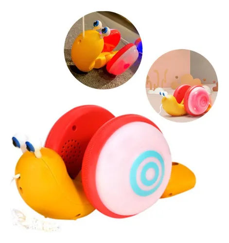Juguete de arrastre Niños Caracol LED