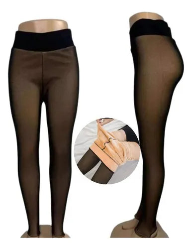Panty Calza Efecto Piel Para Invierno