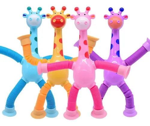 Set 4 Piezas Sensorial pop tube jirafa